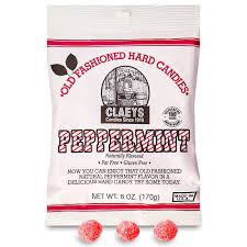 Claeys Peppermint Hard Candies 6oz 12ct